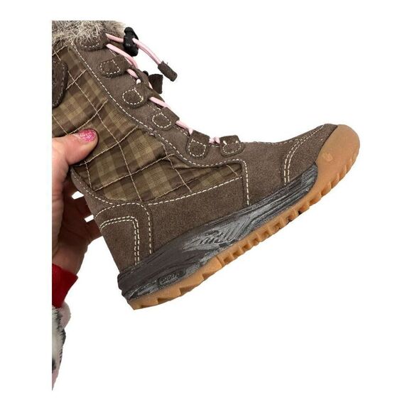 Teva Waterproof Lenawee Kid's Snow Boots Brown size 8 - Picture 6 of 8
